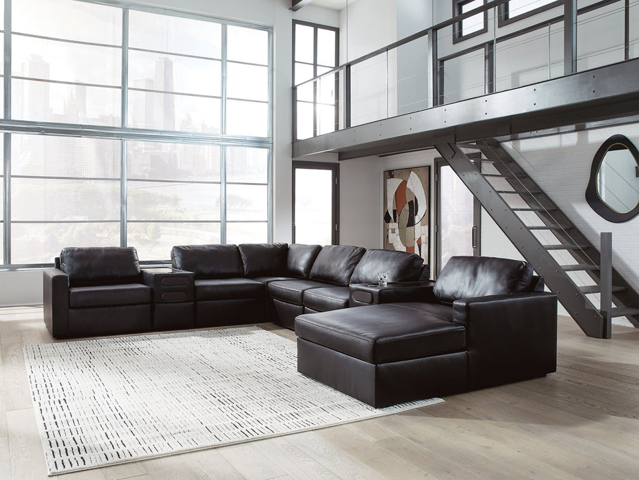 Modmax II Sectional with Chaise and Audio Consoles
