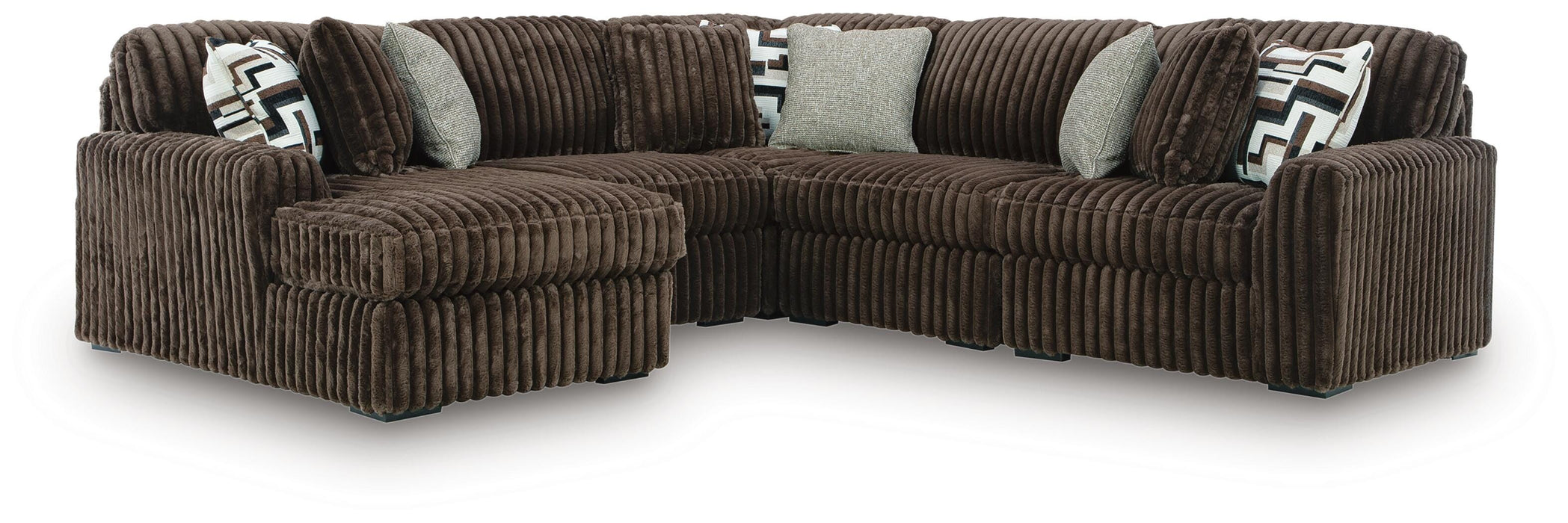 Midnight-Madness Sectional with Chaise