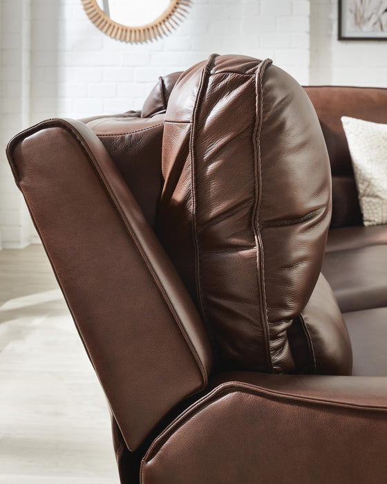DeepWakes Reclining Sectional with Storage Console
